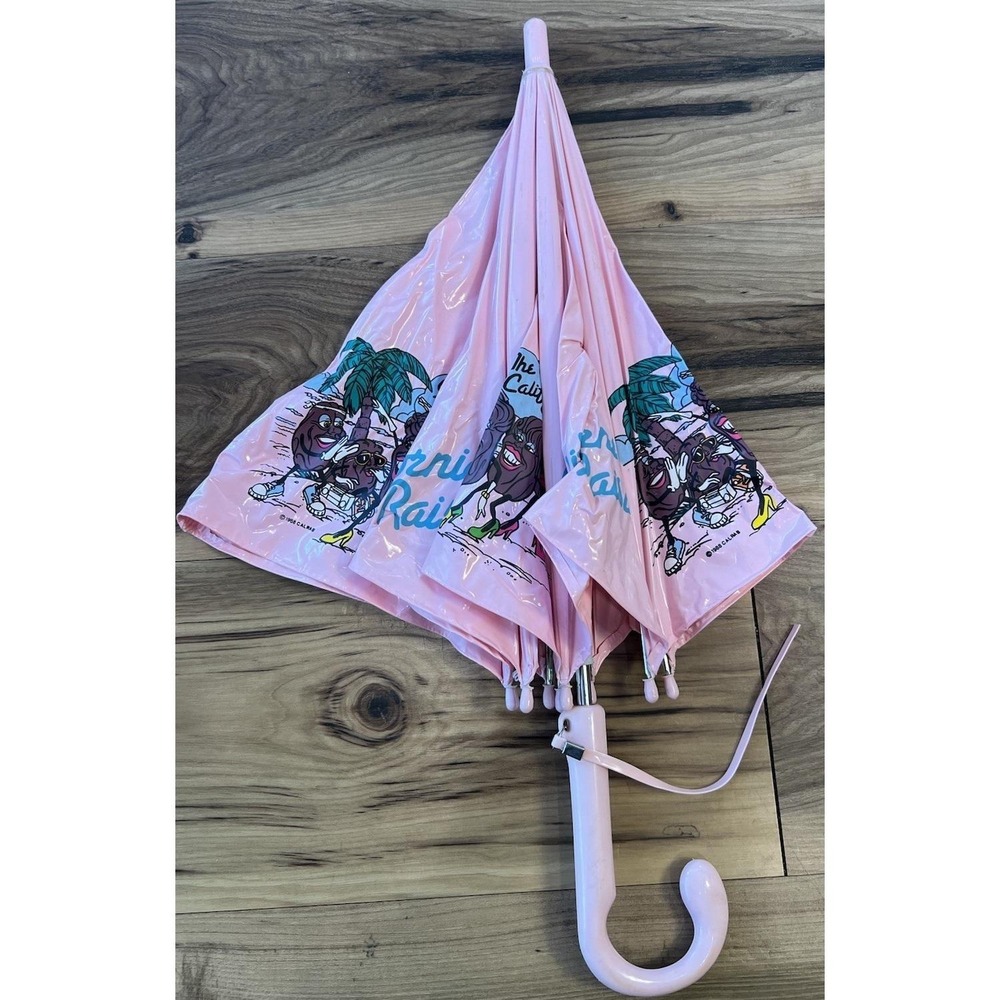 Vintage‎ 1988 California Raisins Pink Umbrella Rare Novelty READ DESC